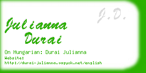 julianna durai business card